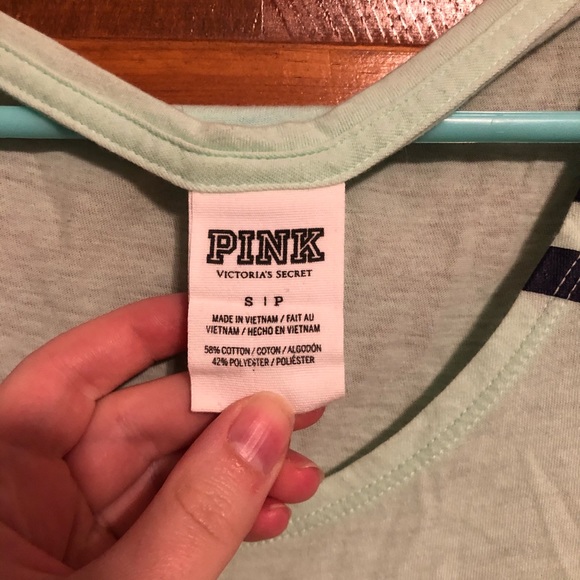 Victoria’s Secret PINK Mint Green Tank Top Small - Picture 7 of 8